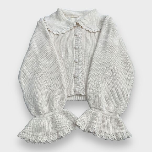 NWOT Doen Heleine Cardigan Hand knitted Women's Size Medium - Picture 5 of 13